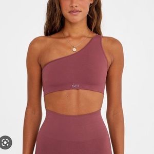 SET ACTIVE sculptflex one shoulder bra & leggings